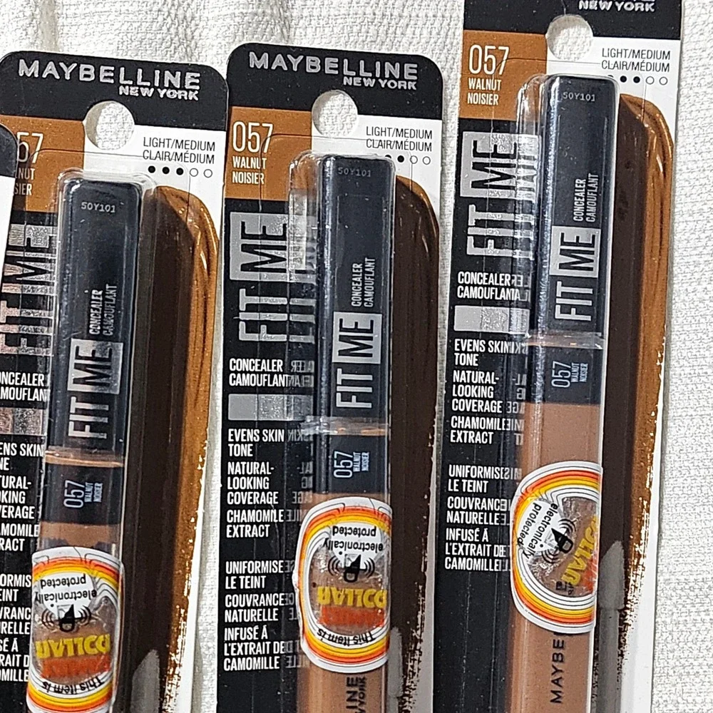 Maybelline Concealer Lot Fit Me 057 Walnut & Instant Age‎ Rewind 147.5 New 4pc